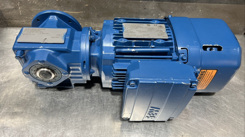 SEW-EURODRIVE SAF37DRS80S6BE2HR Motor With Gear Box Nos Surplus