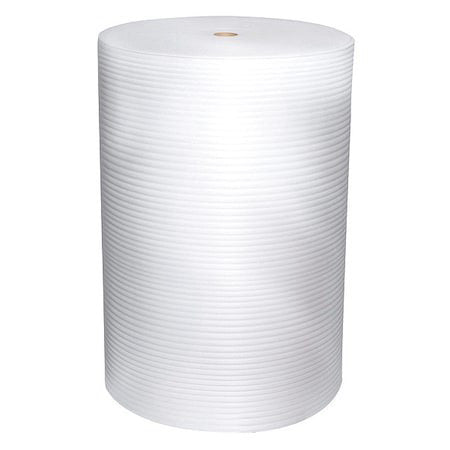 Zoro Select 5Vfh3 Foam Roll 72" X 750 Ft., Perforated, 3/32" Thickness