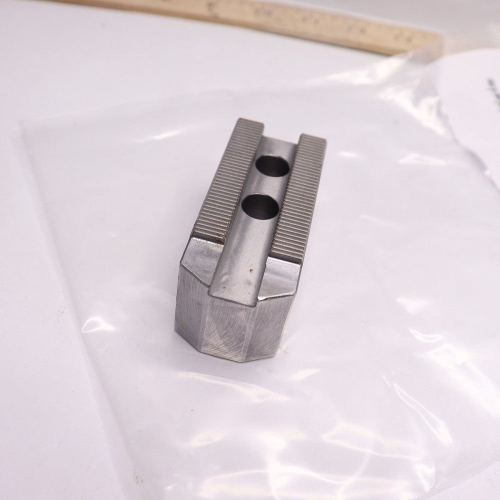 (3-Pk) Square Serrated Lathe Chuck Jaw Steel 2-1/4" x 1-1/4" SJ06B1