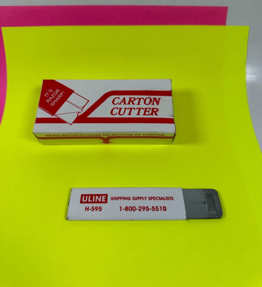 Uline H-595 Carton Cutters Box of 1 Dozen - New Fast Ship