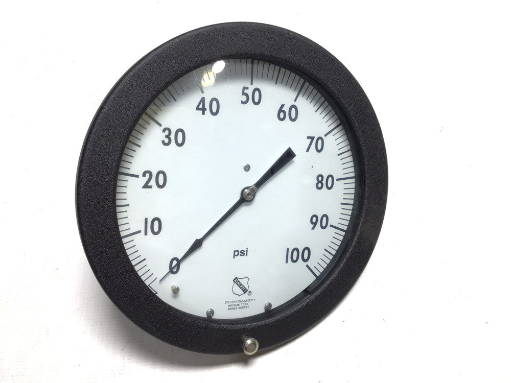Ashcroft 1JA11470-017 Pressure Gauge 1/4"NPT Bronze Tube Brass Socket 0-100PSI