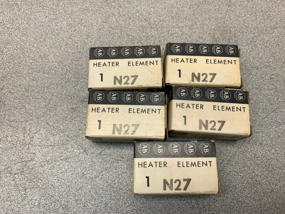 LOT OF 5 NEW IN BOX ALLEN BRADLEY HEATER ELEMENT N27