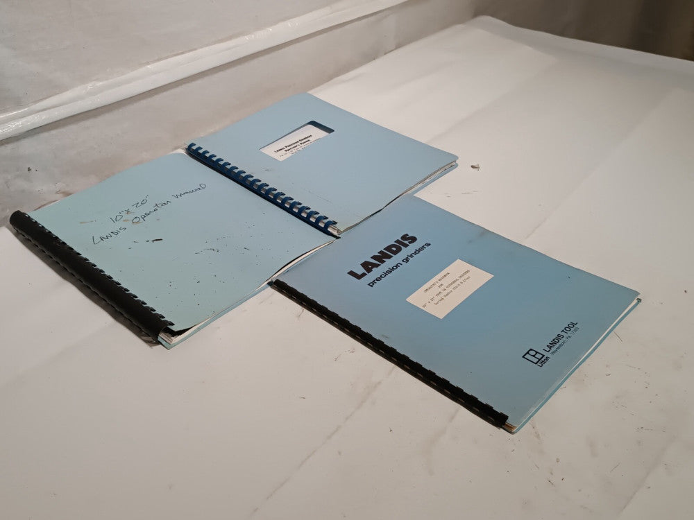 Lot of 3 Landis Tool Manuals - Precision & Universal Grinder Operators Handbooks