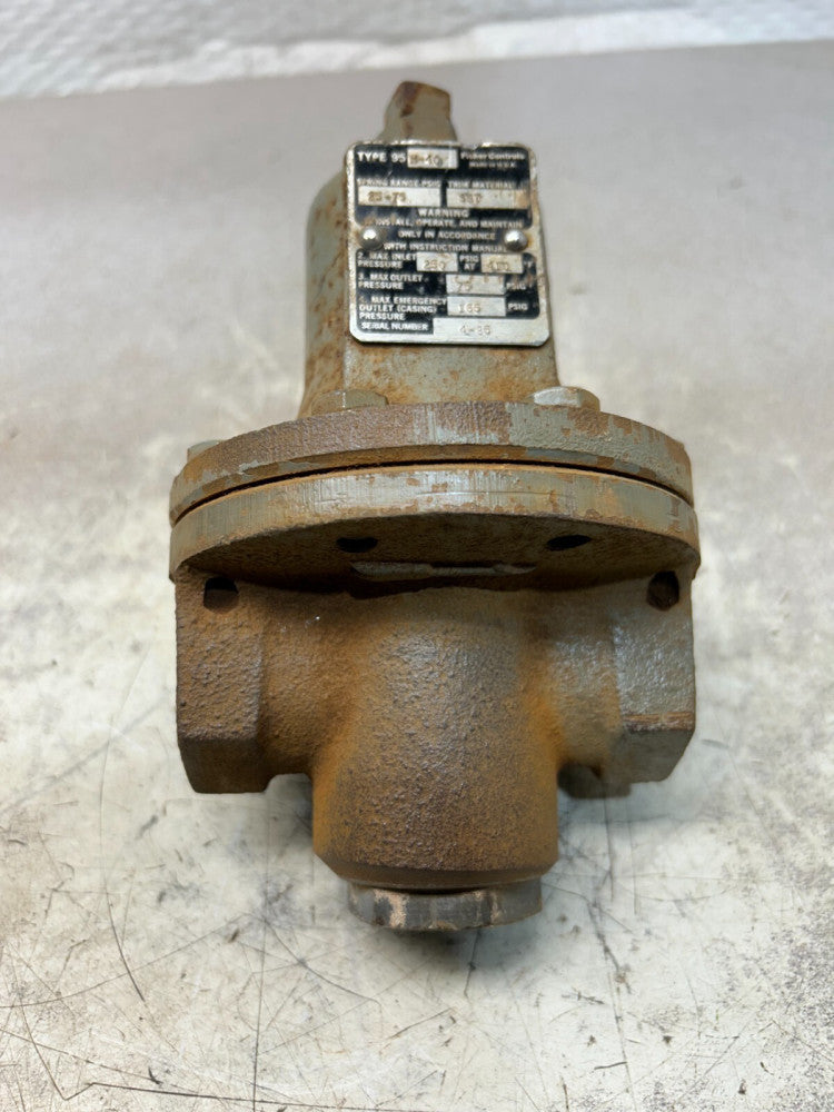 USED Fisher Controls Pressure Regulator Valve Type 95 H-40