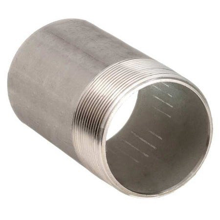 Zoro Select T6wne5 Nipple,3/4 In,Thrd At One End,3 In,316