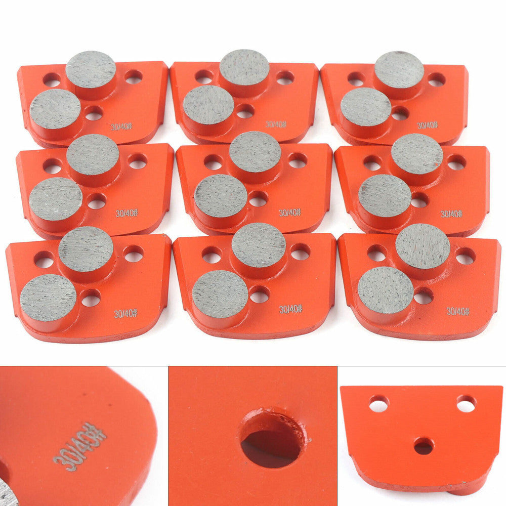 9pcs Grinder Wheel Grit 30/40 Concrete Floor Grinder Diamond Grinding Disc Pad