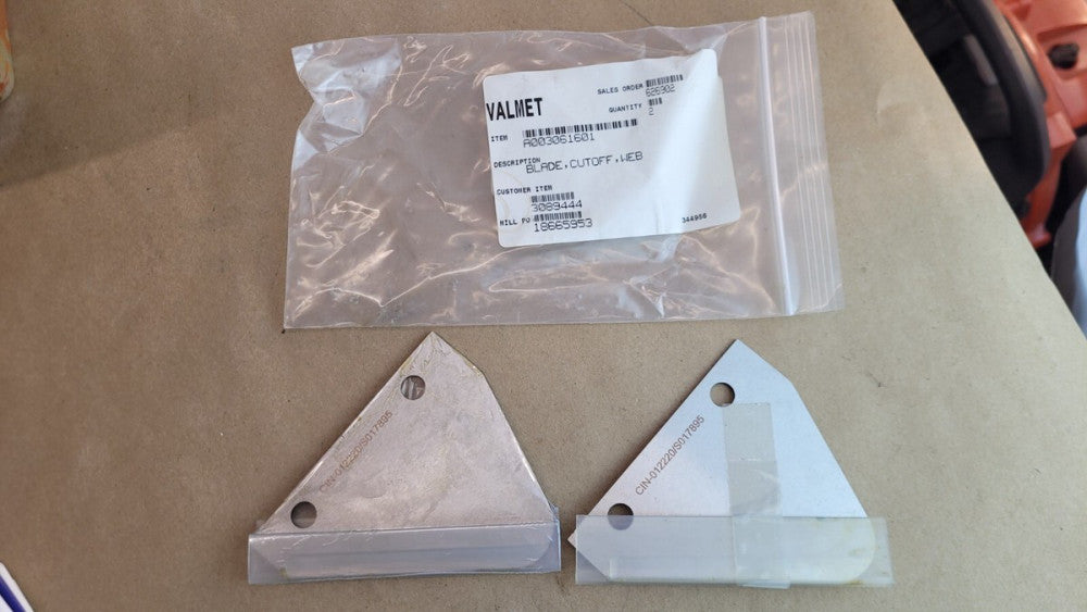 Lot of 2 Valmet A003061601 Web Cutoff Blades