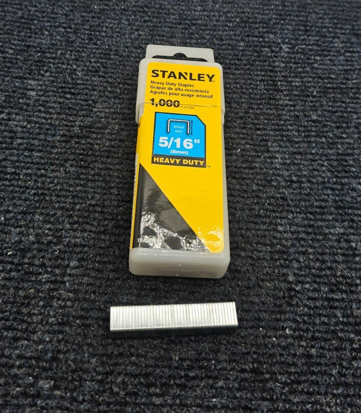 ( 6000 PIECES ) Stanley TRA705T: 5/16'' Heavy Duty Narrow Crown Staples