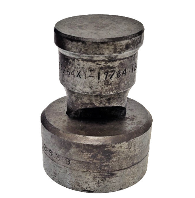 AMERICAN PUNCH 33/64 X 1-17/64 #128 PUNCH AND 0.535 X 1.285 #319 DIE SET