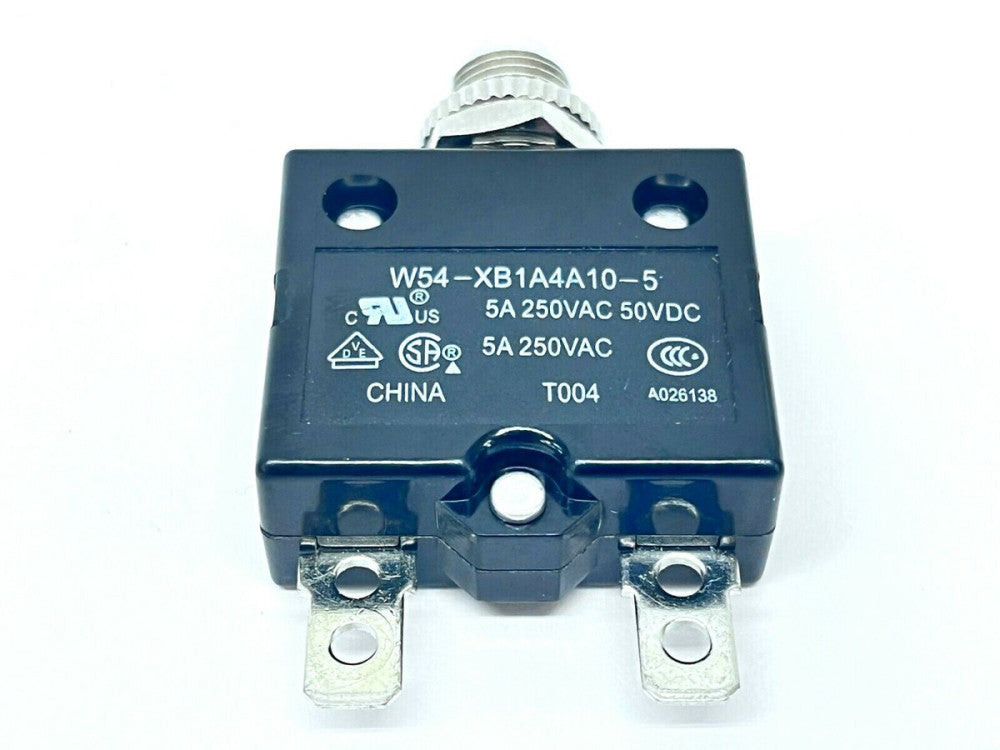 TE Connectivity W54-XB1A4A10-5 Circuit Breaker Thermal 1P 5A 250VAC 