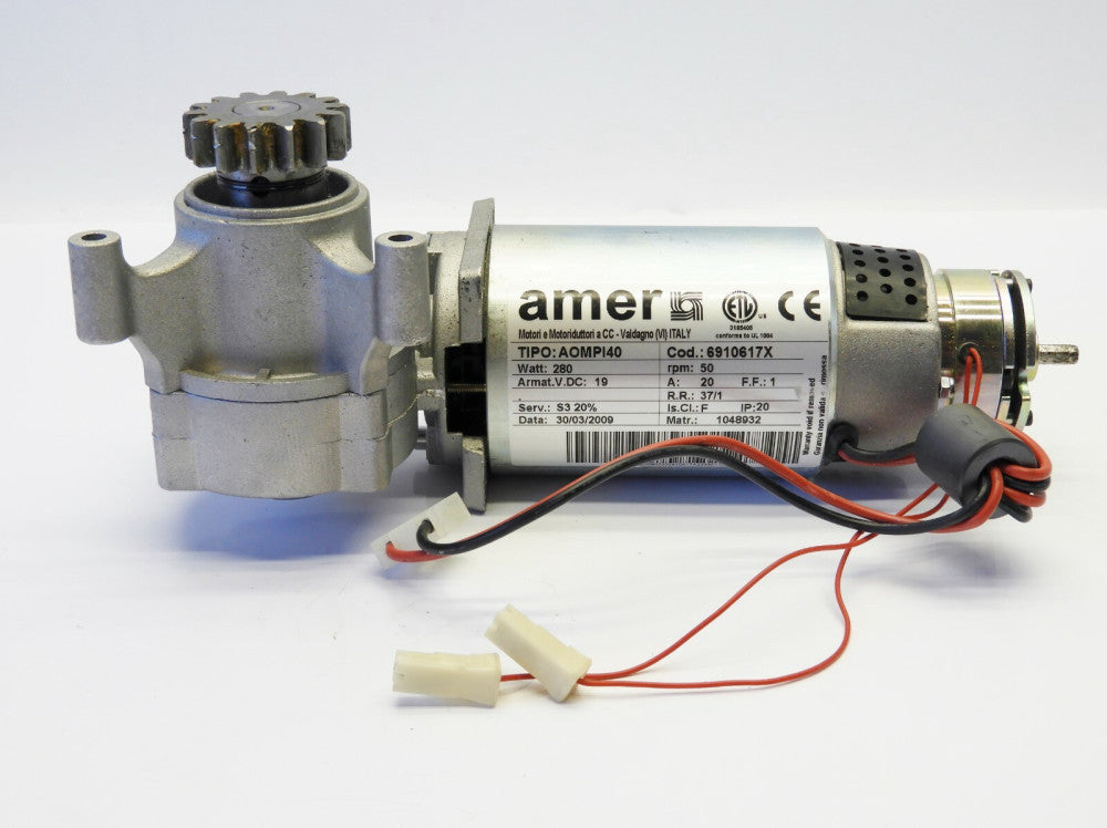 AMER AOMPI40 6910617, Motor 280 Watt, 50 RPM, 19 Volt DC 19VDC