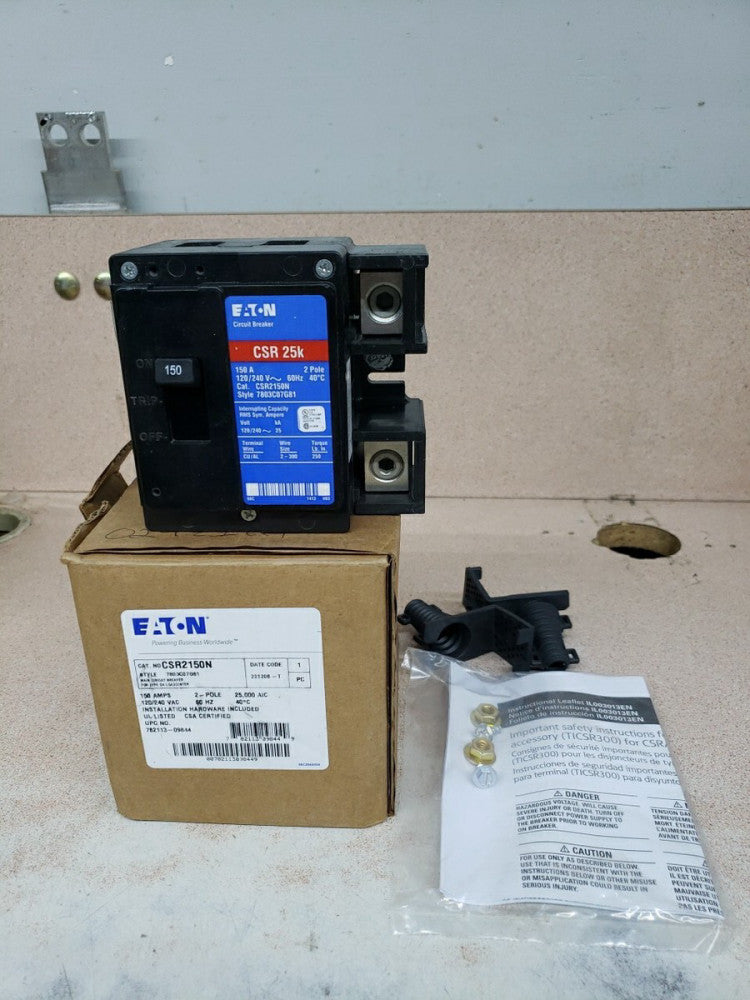Eaton CSR2150N 150A 2 Pole Main Circuit Breaker New!
