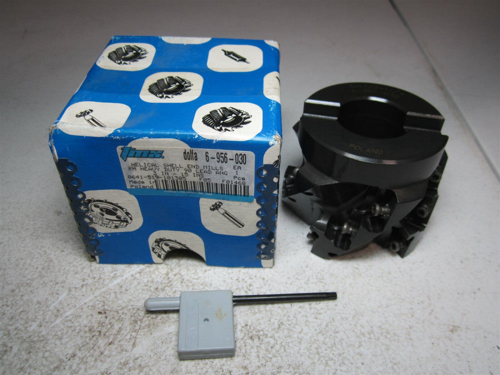 TMX (6-956-030) APX-D3.00-1.50-1.25-15-16 HSS Helical Shell End Face Mill
