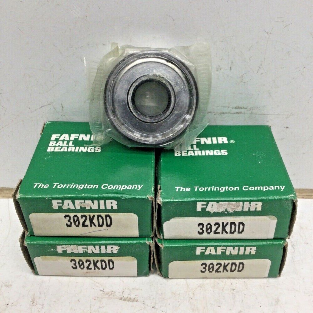 FAFNIR / TORRINGTON 302KDD Ball Bearing Metal Shielded 15x42x13mm (LOT of 4)