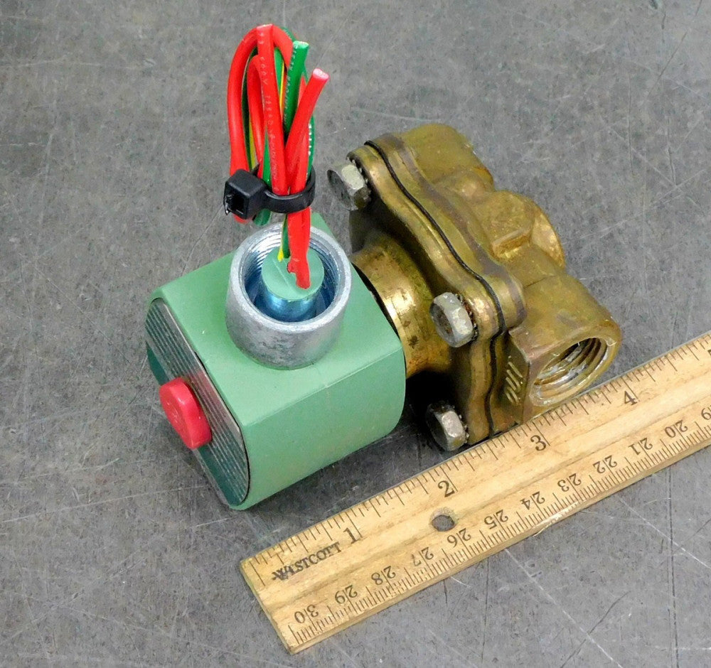 ASCO Red Hat - 8210G94 DC Shutoff Solenoid Valve 24V DC 1/2 in NPT 10.1W 150PSI