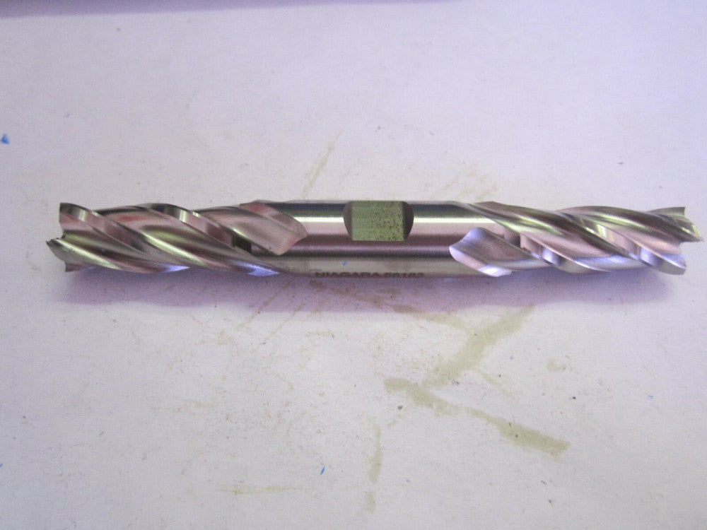 Niagara RH Cobalt Double Square End Mill 4 Flute 9/16" Dia 1-3/8 X 5 X 5/8" NEW