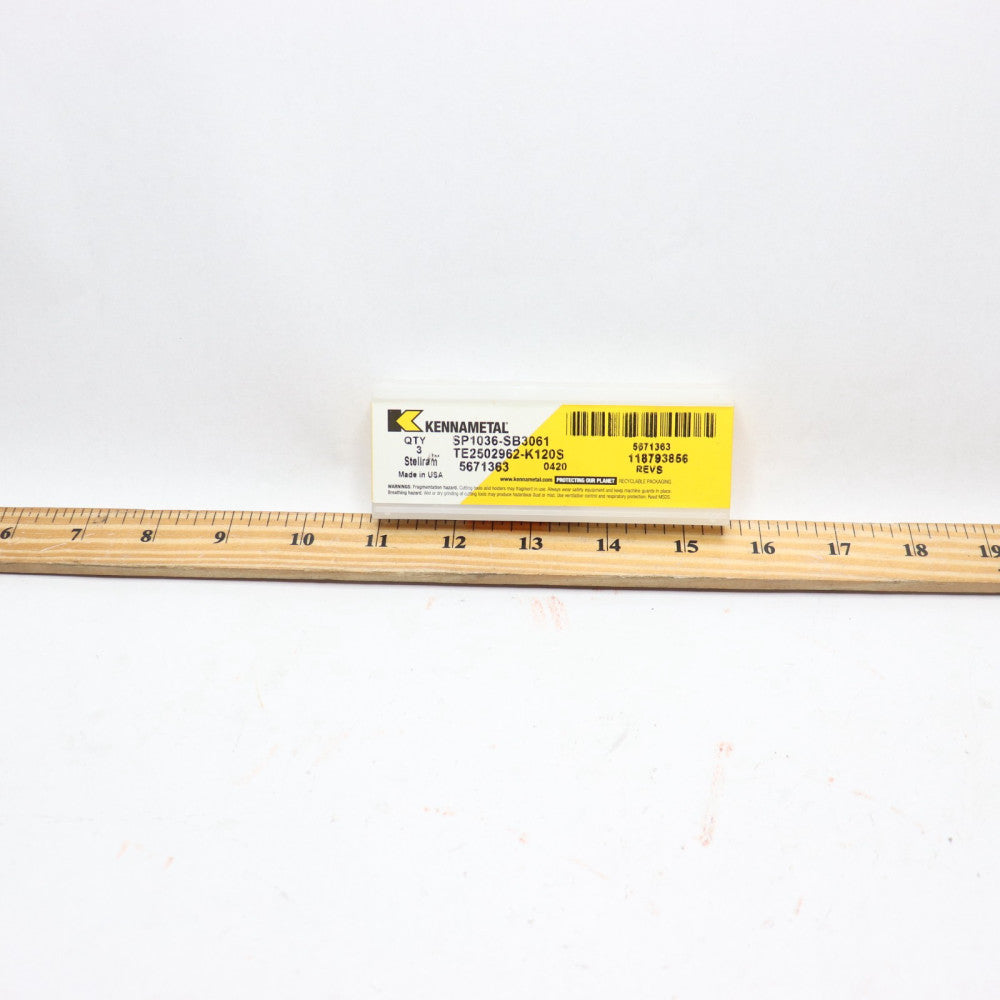 (3-Pk) Kennametal Stellram Carbide Inserts SP1036-SB3061 