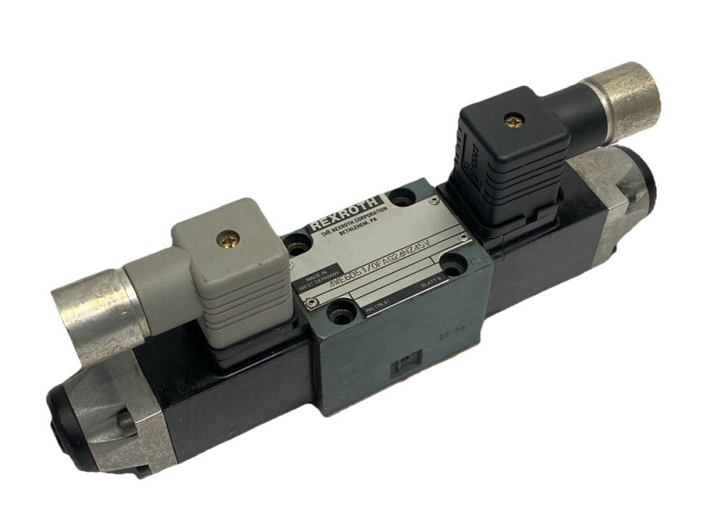 Rexroth 4WE6D51/0FAG24NZ45V Hydraulic Solenoid Spool Valve
