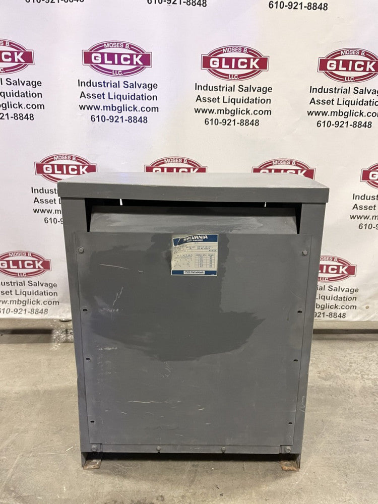 Sylvania 752-415-3A Electric Power Dry Type Transformer 75 KVA 480V 208Y/120V