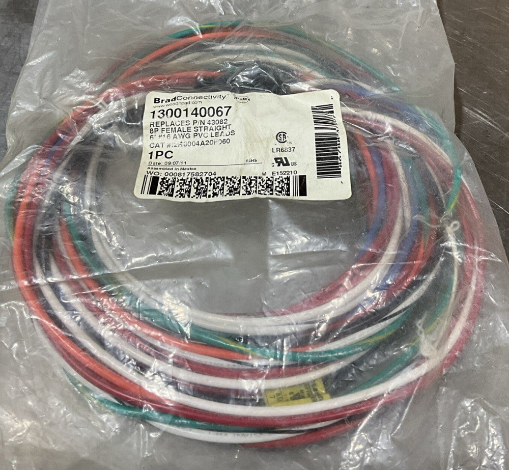 BradConnectivity 1300140067 8P Female Straight 6’ PVC Cable