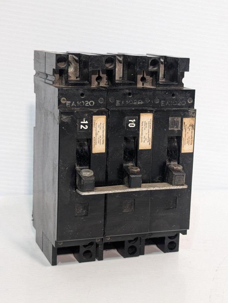 Set of 3 Cutler-Hammer Westinghouse EA1020 Circut Breakers 120VAC 20A