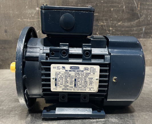 1/2HP LEESON 1695RPM D71D TEFC IP55 3PH B3/B5 IEC MOTOR 192035 Nos Surplus