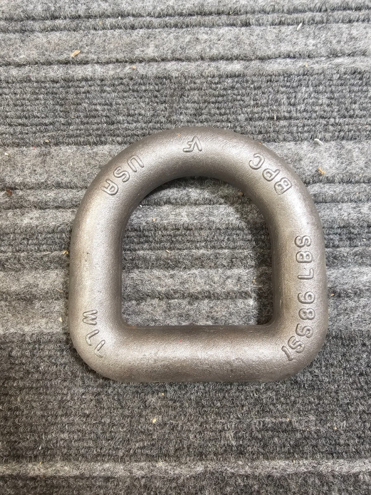 (QTY 2) BPC Weld-On D-Ring WLL 15586LBS Heavy Duty - Not for Lifting