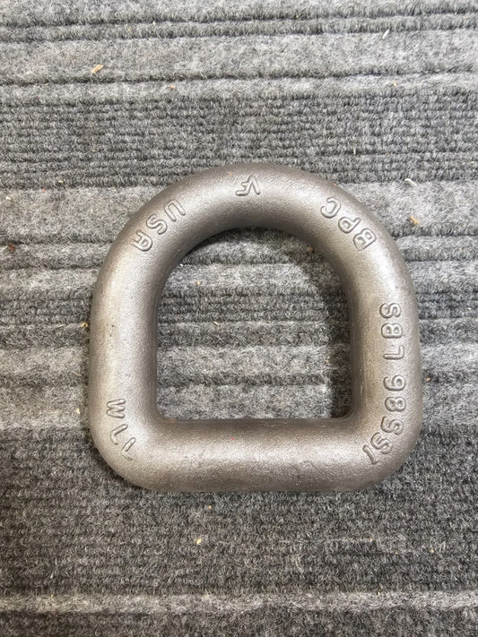 (QTY 2) BPC Weld-On D-Ring WLL 15586LBS Heavy Duty - Not for Lifting