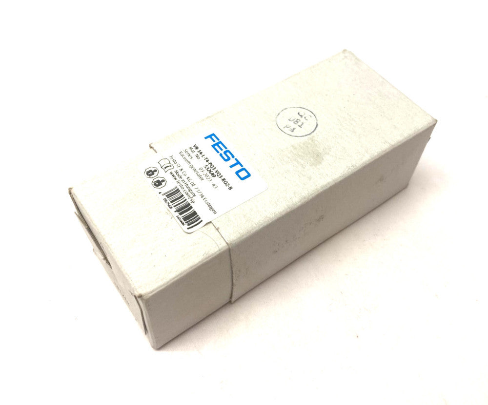 Festo VN-14-L-T4-PQ3-VQ3-RO2-B T-Shape Vacuum Generator 2/2 Valve 532649
