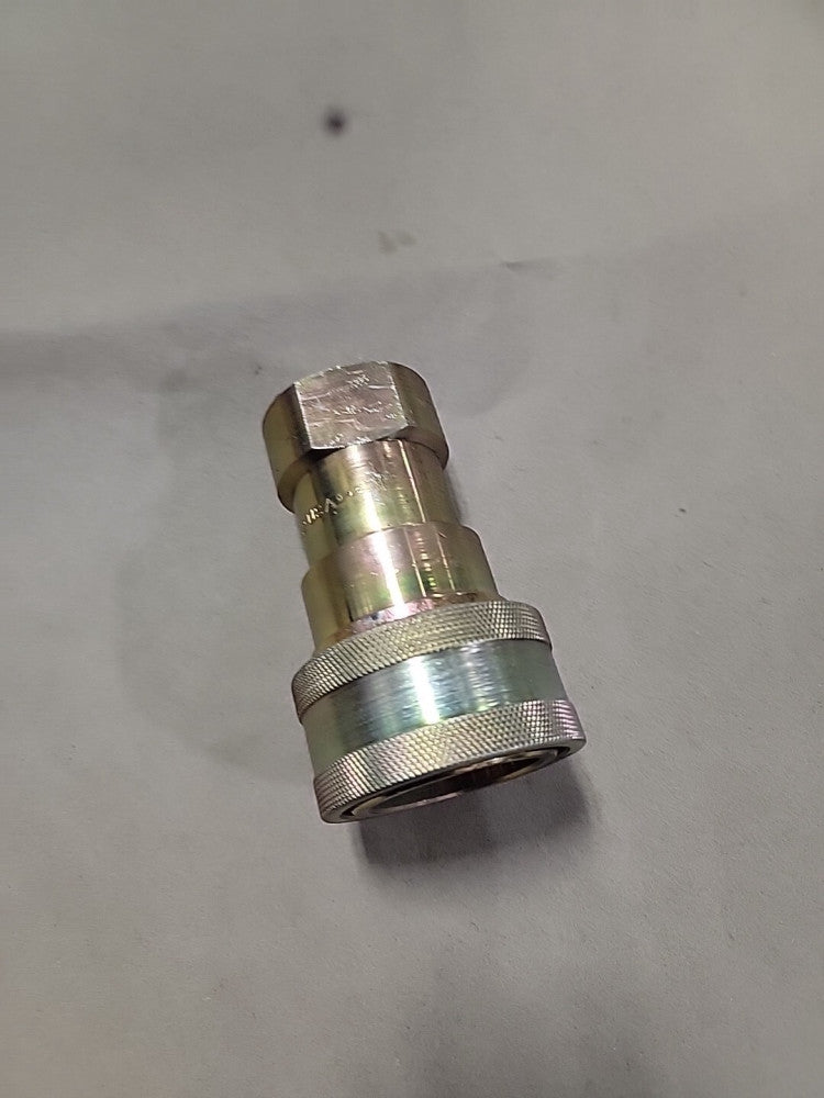 Parker H8-62 Hydraulic Quick Connect Hose Coupling, Steel Body, Sleeve Lock,