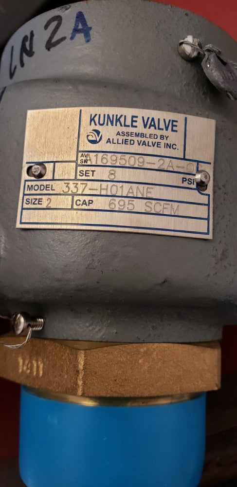 OEM NIB KUNKLE PRESSURE RELIEF 337-H01ANE 2" 13.5 0337-H01AKM-0025 ( C2-2B)