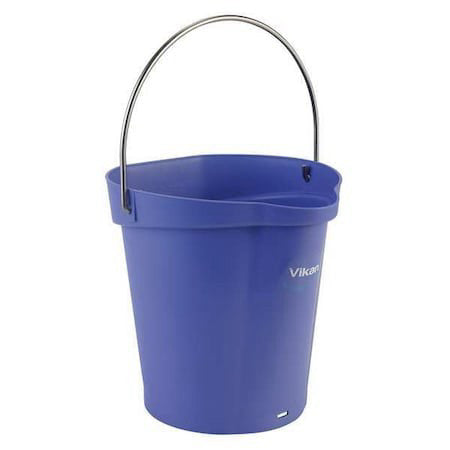Vikan 56888 1 1/2 Gal Round Bucket, 9 19/32 In Dia, Purple,