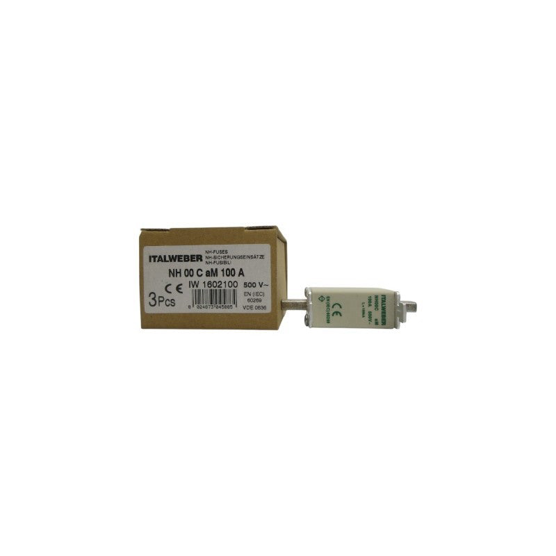 ITALWEBER 1602100 NH00C 500V 100A (PKG OF 3) NSMP
