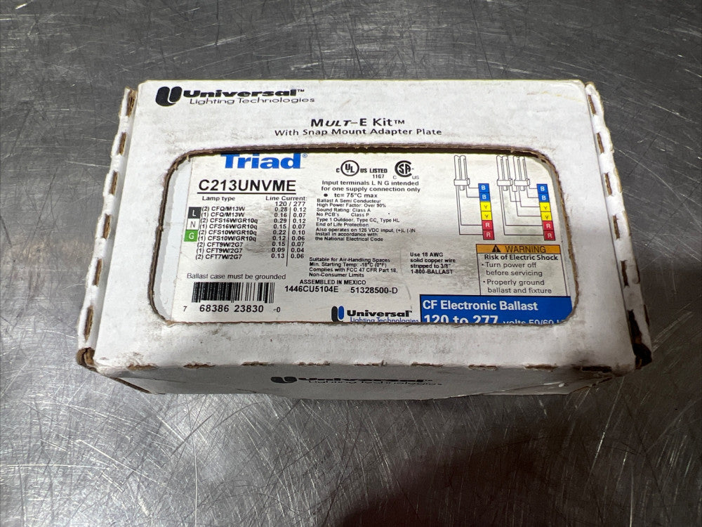 Nos Surplus UNIVERSAL LIGHTING  C213UNVME000K ELECTRONIC BALLAST