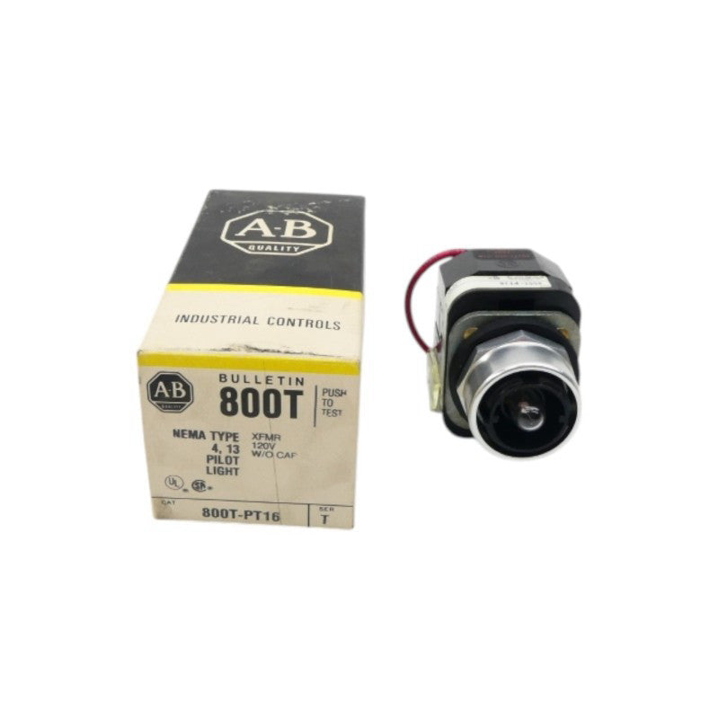 ALLEN BRADLEY 800T-PT16 SER. T 120V (BK/YL) NSMP