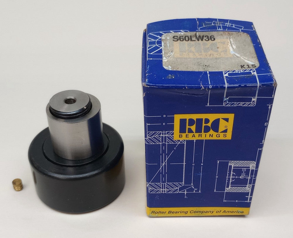 RBC S60LW36 Cam Follower Hex Head 1.8750 in Roller X 1.0000 in Roller Width
