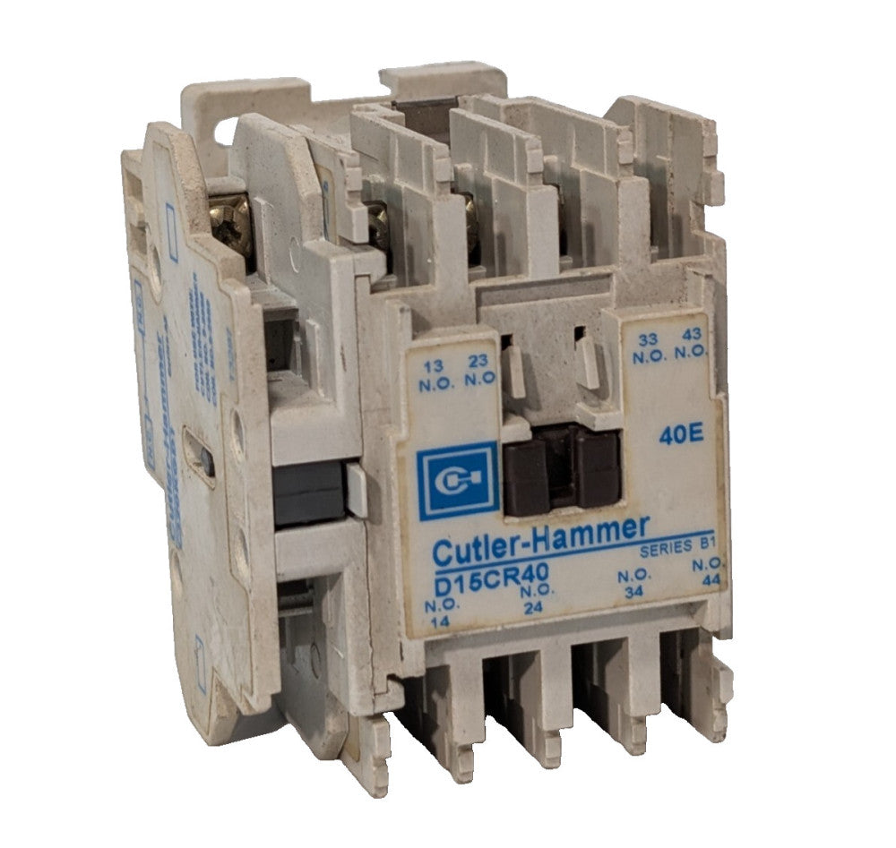 Cutler-Hammer D15CR40 Series B1 Relay Contactor with C320KGD1 Series A2 Contact