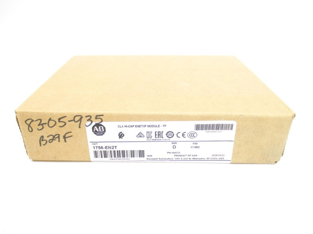 ALLEN BRADLEY 1756-EN2T SER. D F/W 11.002 DATE: 2020 NSFS
