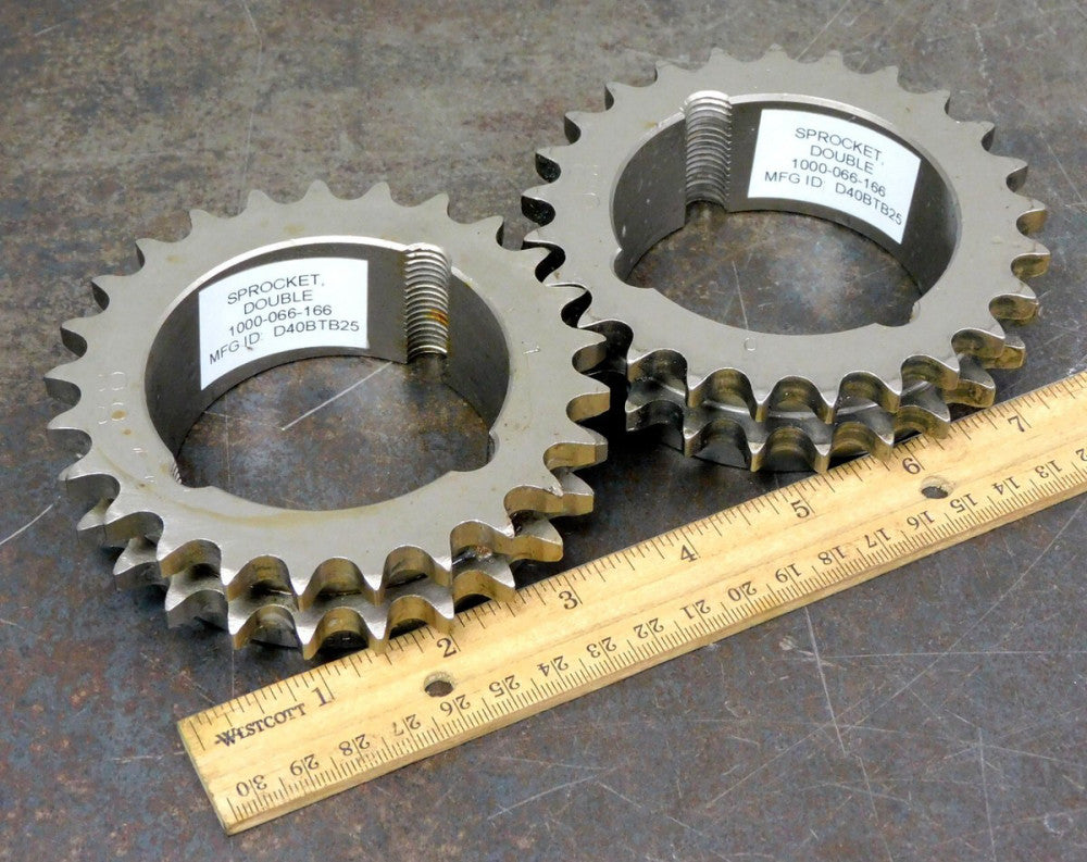 Martin - D40BTB25H Double Sprocket and Gear 1/2 in. Bore 25 Teeth Lot of Two (2)