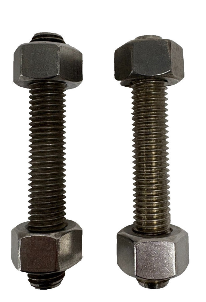 FULLY THREADED STUD W/ 2 HEX NUTS, 3/4"-11 OAL4", STAINLESS STEEL, PLAIN FINISH