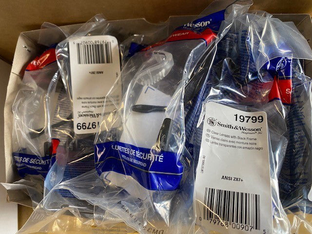 (12 PACK) Jackson 19799 Smith & Wesson Magnum 3G® Safety Glasses Clear Lens