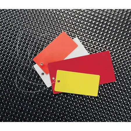 See All Industries Tuf-G02sw Blank Shipping Tag, Vinyl, 3-3/4" H X 1-7/8" W,