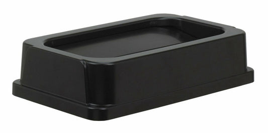 (4/CASE) Continental 7325BK Black Drop-Shot Lid For Wall Hugger Receptacle