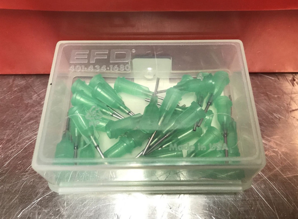 Nordson 7018122 Precision Tips 16GA GP .033X.5 Green 32-pieces