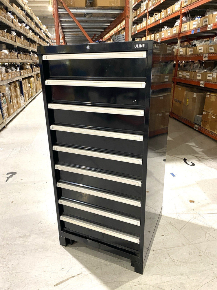 ULINE H-8422 Modular Drawer Cabinet 9 Drawer 29 x 29 x 62"