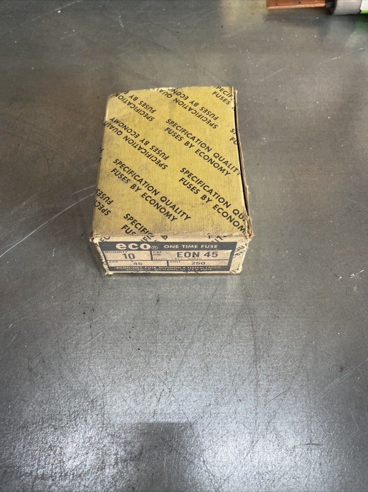 Economy Fuse One-Time EON45 45A 250V Fuse "Lot of 10"