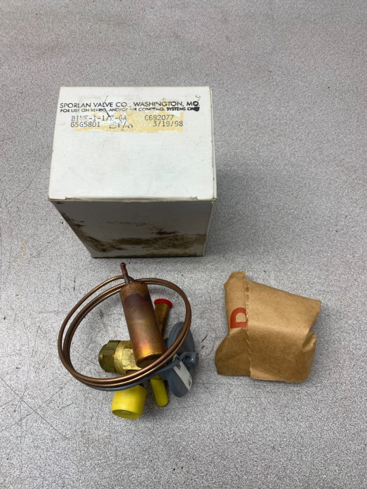 NEW IN BOX SPORLAN 65G5801 THERMO EXPANSION VALVE BIVE-1-1/2-GA