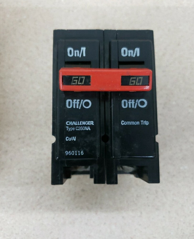 1-Challenger 60 Amp 3 Pole Type C260NA NEW