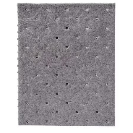 Brady Srp100 Sorbent Pad, 5 Gal, 7 1/2 In X 10 In, Universal, Gray, 100 Pk