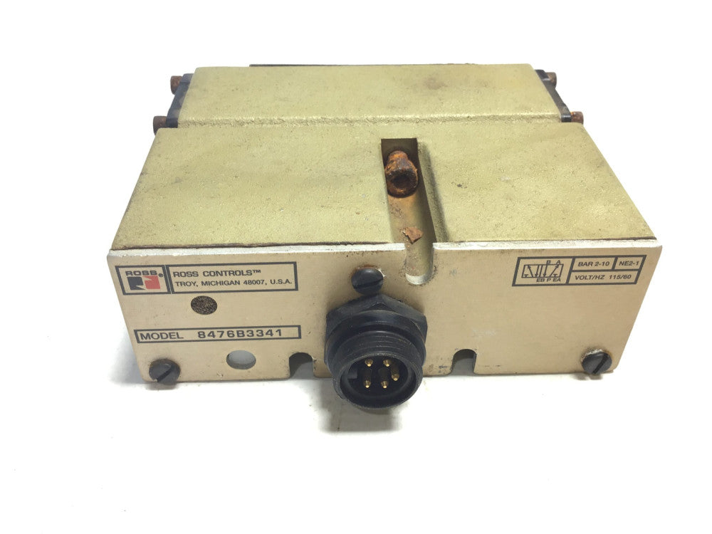 Ross Controls 8476B3341 Pneumatic Pilot Valve 115V 60Hz Bar 2-10 NE2-1